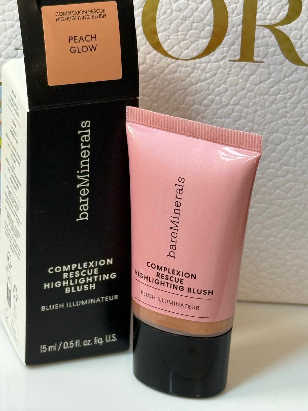 bareMinerals Complexion Rescue Highlighting Blush 15 mL - PEACH GLOW - NEW